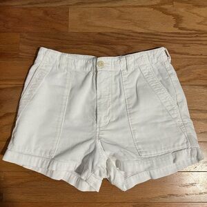 Outerknown Women's White Corduroy Casual Shorts
